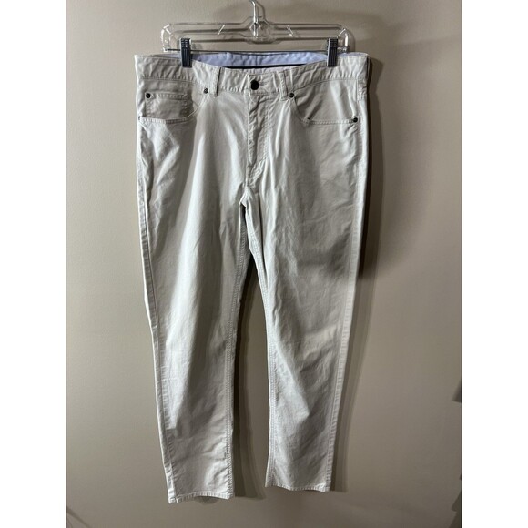 Peter Millar Collection Khaki Pants Size Mens 35 Pima Cotton Golf Athleisure - Picture 1 of 15